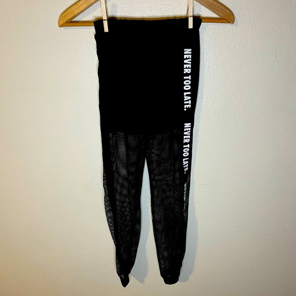 Pants with mesh legs from Shein